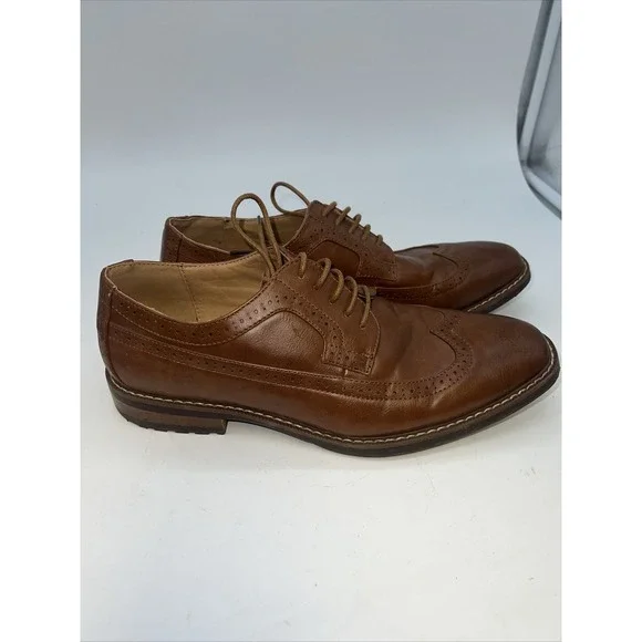 Steve Madden Men's M-AMPED Oxford Dress Shoes, Brown US Sz 9 M - Picture 3 of 7